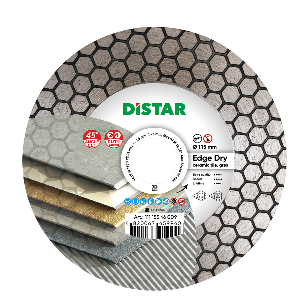 DISTAR 115 EDGE DRY gyémánttárcsa